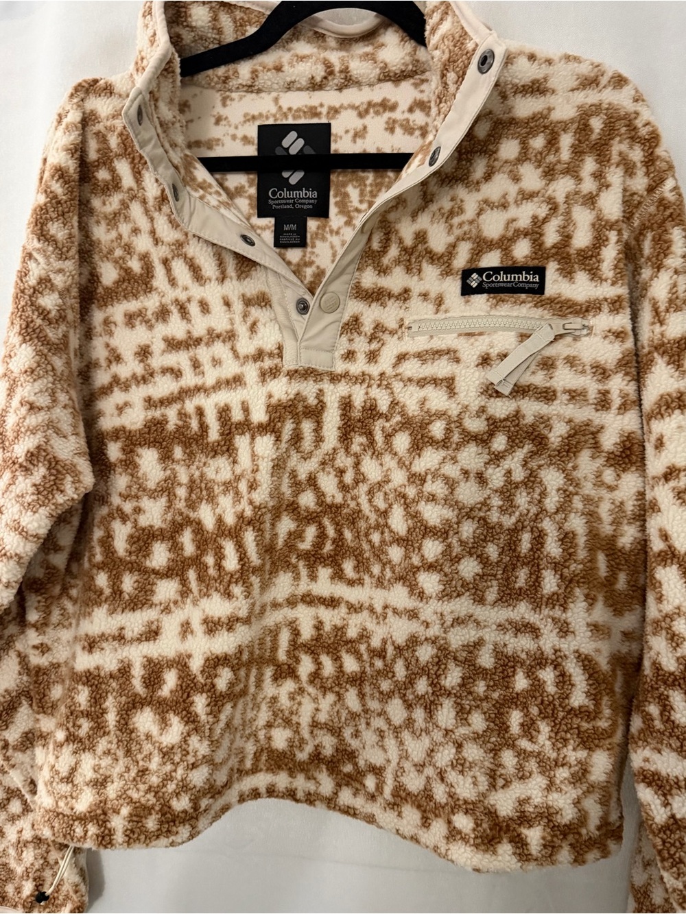Women's Helvetia II Printed Cropped Half Snap Fleece Pullover Columbia medium
